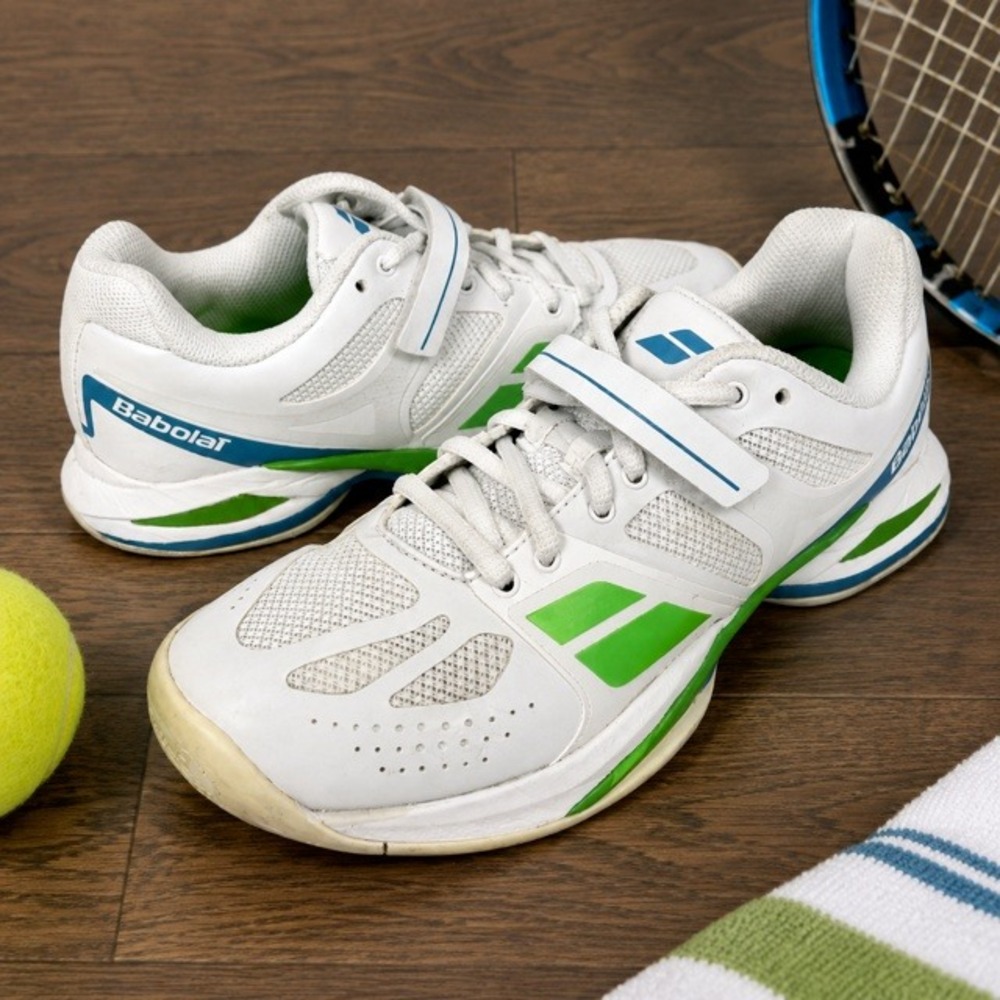 Babolat Propulse BPM All Court Tennis Shoes Womens 8 EU 39 White Green
